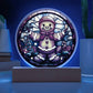 Mom gifts - Christmas gingerbread circle - LED Acrylic Plaque.