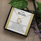 To My Bride - Dreams Came True - Forever Love Necklace