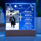 Personalized steel cross necklace for nephew, Personalized plaque class of 2026, graduation gift from Aunt, graduate present, College High School Grad.