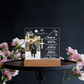 Personalized plaque class of 2026 with photo & cross necklace, graduation gift for son from parents, graduate present, college High School Grad.