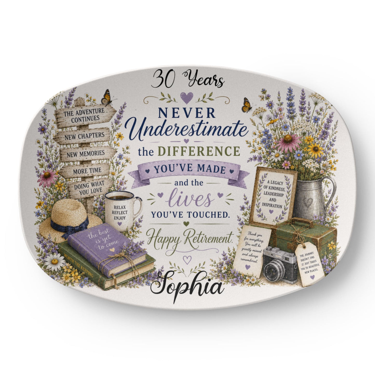 Custom Retirement Keepsake, Coworker Retirement Gift, Farewell Gift, Retirement Apreciation Gift, Years of service Gift, Boss Leaving present.