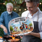Personalized Grandpa's Grill Crew Plate | Custom Grandkids BBQ Gift | Grandpa BBQ Decor | Personalized Family Keepsake | Grandfather Gift