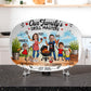 Personalized Grill Dad's  Masters Plate with kids name| Custom BBQ Family Portrait Plaque | Father's Day Gift | BBQ Lover Decor | Family Keepsake Gift