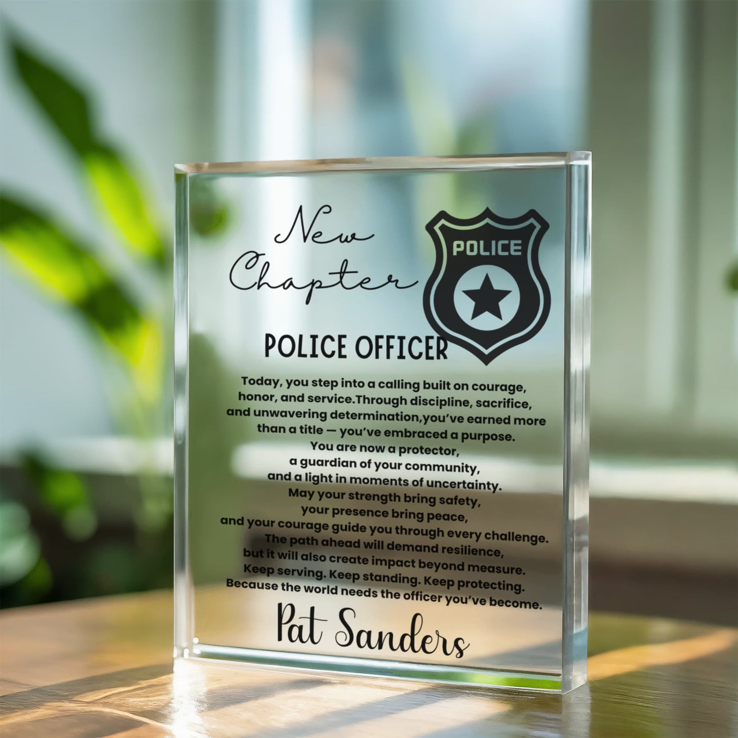 New chapter personalize police gift, academy graduation gift, police officer graduation, cop graduation, new police officer, law enforcement gift, gift, police academy graduation.