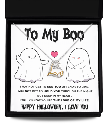 To my wife - To my Boo - Love Dancing Necklace
