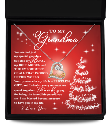 To my Grandma - You presence in my life is priceless - Love dancing necklace