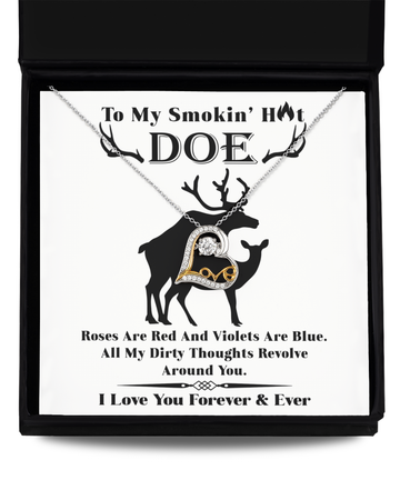 To My Smokin Hot Doe - Roses are Red - Love Dancing Necklace
