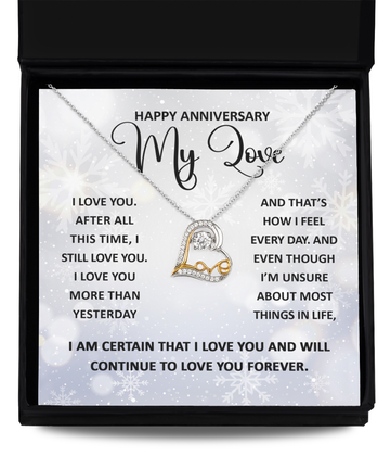 To My wife - Happy anniversary my love - Loving Dance Necklace